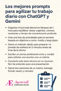Mejores Prompts Chat GPT y Gemini