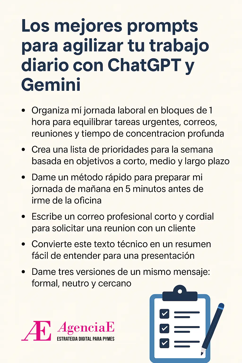 Mejores Prompts Chat GPT y Gemini